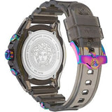 Versace Icon Active Chronograph Black Dial Grey Silicone Strap Watch for Men - VEZ701022 Authentic Buy Shop Now