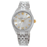 Versace Hellenyium Quartz Silver Dial Silver Steel Strap Watch for Women - VE2S00322 Authentic Buy Shop Now