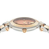 Versace Reve Analog Rose Gold Dial Two Tone Steel Strap Watch for Women - VE8B00424 Authentic Buy Shop Now