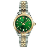 Versace Hellenyium Quartz Green Dial Two Tone Steel Strap Watch for Women - VEHU00420 Authentic Buy Shop Now