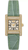 Emporio Armani Classic White Dial Green Leather Strap Watch for Women - AR11661 Authentic Buy Shop Now