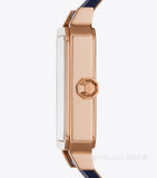 Tory Burch Robinson Quartz Blue Dial Blue Leather Strap Watch for Women - TBW1511 Authentic Buy Shop Now