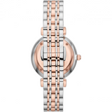 Emporio Armani Gianni T Bar Silver Dial Two Tone Steel Strap Watch for Women - AR11537 Authentic Buy Shop Now