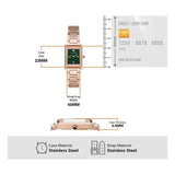 Emporio Armani Genni Green Dial Rose Gold Steel Strap Watch for Women - AR11641 Authentic Buy Shop Now