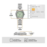 Emporio Armani Federica Mint Green Dial Silver Steel Strap Watch for Women - AR11656 Authentic Buy Shop Now