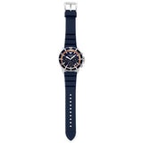 Emporio Armani World Explorer Chronograph Blue Dial Blue Silicone Strap Watch for Men - AR11696 Authentic Buy Shop Now