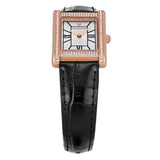 Emporio Armani Genni Silver Dial Black Leather Strap Watch for Women - AR11624 Authentic Buy Shop Now