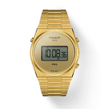 Tissot PRX Digital Quartz Gold Dial Gold Steel Strap Watch for Men - T137.463.33.020.00 Authentic Buy Shop Now