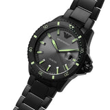 Emporio Armani World Explorer Black Dial Black Steel Strap Watch for Men - AR11398 Authentic Buy Shop Now