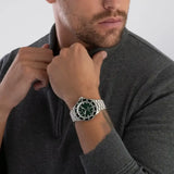 Emporio Armani Sea Explorer Green Dial Silver Steel Strap Watch for Men - AR60088 Authentic Buy Shop Now