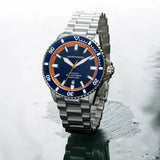 Emporio Armani Sea Explorer Blue Dial Silver Steel Strap Watch for Men - AR60090 Authentic Buy Shop Now