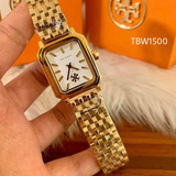 Tory Burch Robinson White Dial Gold Steel Strap Watch for Women - TBW1500 Authentic Buy Shop Now