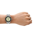 Emporio Armani Sea Explorer Yellow Dial Silver Steel Strap Watch for Men - AR60083 Authentic Buy Shop Now