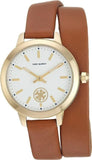 Tory Burch Collins Quartz White Dial Brown Leather Strap Watch for Women - TBW1304 Authentic Buy Shop Now