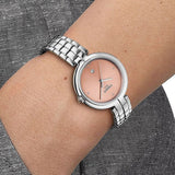 Tissot T-Lady Flamingo Diamonds Pink Dial Silver Steel Strap Watch for Women - T094.210.11.336.00 Authentic Buy Shop Now