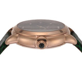 Emporio Armani Mia Meccanico Mother of Pearl Dial Green Leather Strap Watch for Women - AR60073