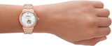 Emporio Armani Mia Meccanico Mother of Pearl Dial Rose Gold Steel Strap Watch for Women - AR60072 Authentic Buy Shop Now