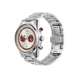 Emporio Armani Racer Chronograph White Dial Silver Steel Strap Watch for Men - AR11645 Authentic Buy Shop Now
