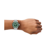 Emporio Armani Sea Explorer Green Dial Silver Steel Strap Watch for Men - AR60088 Authentic Buy Shop Now