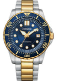 Citizen Mechanical Automatic Blue Dial Two Tone Steel Strap Watch for Men - NJ0174-82L Authentic Buy Shop Now