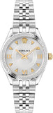 Versace Hellenyium Quartz Silver Dial Silver Steel Strap Watch for Women - VE2S00322 Authentic Buy Shop Now