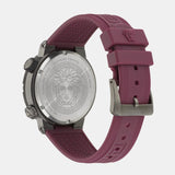 Versace Greca Logo Diver Quartz Black Dial Purple Rubber Strap Watch for Men - VE8G00224 Authentic Buy Shop Now