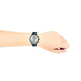Emporio Armani Aviator Silver Dial Two Tone Leather Strap Watch for Men - AR11202 Authentic Buy Shop Now