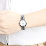 Emporio Armani Alpha Mother of Pearl Dial Silver Steel Strap Watch for Women - AR1803 Authentic Buy Shop Now