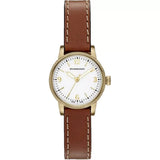 Burberry The Utilitarian White Dial Brown Leather Strap Watch for Women - BU7865 Authentic Buy Shop Now