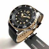 Citizen Mechanical Automatic Black Dial Black Leather Strap Watch for Men - NJ0176-10E Authentic Buy Shop Now