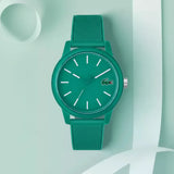 Lacoste 12.12 Cyan Green Dial Cyan Green Silicon Strap Watch for Men - 2011192 Authentic Buy Shop Now