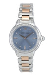 Emporio Armani Three Hand Blue Dial Two Tone Steel Strap Watch for Women - AR11597 Authentic Buy Shop Now
