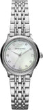 Emporio Armani Alpha Mother of Pearl Dial Silver Steel Strap Watch for Women - AR1803 Authentic Buy Shop Now