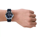 Emporio Armani World Explorer GMT Blue Dial Blue Rubber Strap Watch for Men - AR11592 Authentic Buy Shop Now