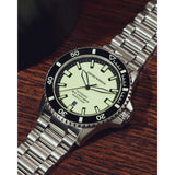 Emporio Armani Sea Explorer Yellow Dial Silver Steel Strap Watch for Men - AR60083 Authentic Buy Shop Now