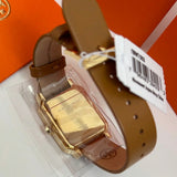 Tory Burch Robinson White Dial Brown Leather Strap Watch for Women - TBW1503 Authentic Buy Shop Now