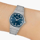 Hugo Boss Candor Blue Dial Silver Steel Strap Watch for Men - 1514076 Authentic Buy Shop Now