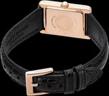 Emporio Armani Genni Silver Dial Black Leather Strap Watch for Women - AR11624 Authentic Buy Shop Now
