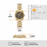 Emporio Armani Federica Brown Dial Gold Steel Strap Watch for Women - AR11700 Authentic Buy Shop Now