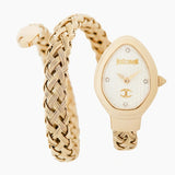 Just Cavalli Novara Silver Dial Gold Steel Strap Watch for Women - JC1L264M0025 Authentic Buy Shop Now