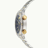 Versace Greca Logo Diver Quartz Black Dial Two Tone Steel Strap Watch for Men - VE8G00424 Authentic Buy Shop Now