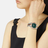 Versace Hellenyium Quartz Green Dial Two Tone Steel Strap Watch for Women - VE2S00422 Authentic Buy Shop Now