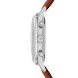 Emporio Armani Beta Chronograph Green Dial Brown Leather Strap Watch for Men - AR1941 Authentic Buy Shop Now
