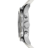 Emporio Armani Sportivo Chronograph White Dial White Rubber Strap Watch for Men - AR5947 Authentic Buy Shop Now