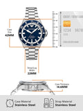 Emporio Armani cBlue Dial Silver Steel Strap Watch for Men - AR60079 Authentic Buy Shop Now