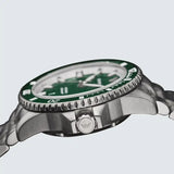 Emporio Armani Sea Explorer Green Dial Silver Steel Strap Watch for Men - AR60088 Authentic Buy Shop Now