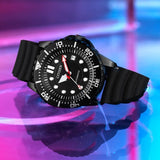 Citizen Mechanical Automatic Black Dial Black Rubber Strap Watch for Men - NJ0125-11E Authentic Buy Shop Now