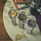 Seiko 5 Sports Automatic Green Dial Silver Steel Strap Watch for Men - SRPL57K1 Authentic Buy Shop Now