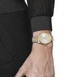 Tissot Ballade Quartz Silver Dial Two Tone Steel Strap Watch for Women - T156.210.22.031.00 Authentic Buy Shop Now