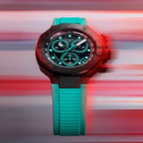 Tissot T Race Chronograph Black Dial Green Rubber Strap Watch for Men - T141.417.37.051.01 Authentic Buy Shop Now